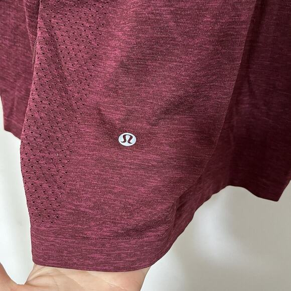 Lululemon Mens Metal Vent Tech 1/2 Zip Long Sleeve Top Size XXL Red Athletic Gym - Picture 5 of 6